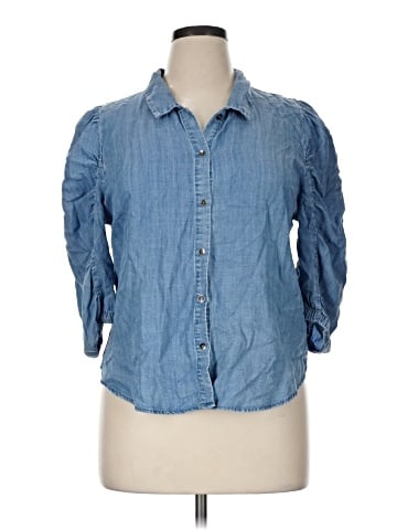 Splendid 3/4 Sleeve Button-Down Shirt (view 1)