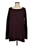 Caslon Solid Marled Burgundy Pullover Sweater Size M - photo 1