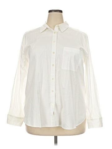 Ann Taylor LOFT Long Sleeve Button-Down Shirt (view 1)