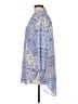 Cato 100% Polyester Paisley Blue Long Sleeve Blouse Size L - photo 5