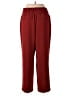 Ann Taylor LOFT 100% Polyester Solid Red Casual Pants Size M - photo 2