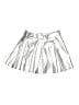 Crewcuts 100% Polyester Metallic Silver Skirt Size 6 - photo 2