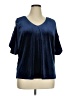 Venus Blue Short Sleeve Blouse Size 1X - photo 1
