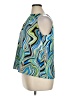 Bar III 100% Polyester Blue Sleeveless Blouse Size XL - photo 5