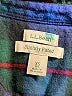 L.L.Bean 100% Cotton Plaid Blue Long Sleeve Button-Down Shirt Size XS - photo 7