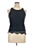 Iz Byer 100% Polyester Blue Sleeveless Blouse Size XL - photo 1