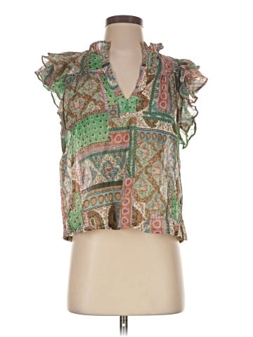 Olivaceous Sleeveless Blouse (view 1)