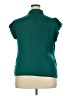 Nine West 100% Polyester Teal Short Sleeve Blouse Size XXL - photo 2