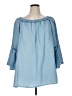 Soft Surroundings Blue 3/4 Sleeve Blouse Size 1X - photo 1