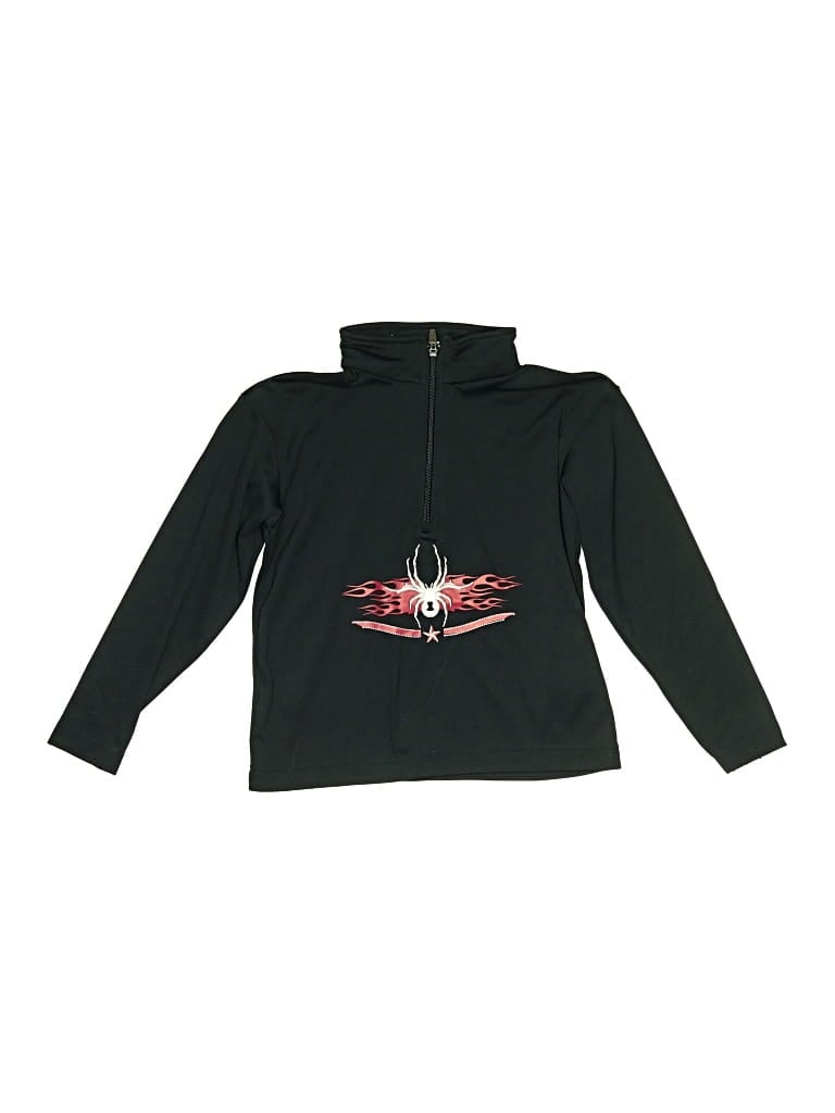 Pre-owned Spyder Kids' Pullover Hoodie In Black