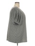 Lane Bryant Houndstooth Silver Short Sleeve Blouse Size 22 - 24 Plus - photo 4