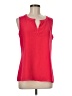 Cynthia Rowley 100% Polyester Red Sleeveless Blouse Size M - photo 1
