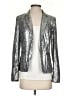 MICHAEL Michael Kors 100% Polyester Metallic Silver Blazer Size 0 - photo 1