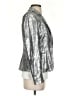 MICHAEL Michael Kors 100% Polyester Metallic Silver Blazer Size 0 - photo 4