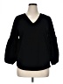 Chico's Black 3/4 Sleeve Blouse Size XL - photo 1