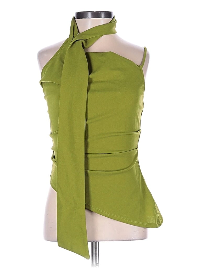 Pre-owned Cider Sleeveless Blouse In Green