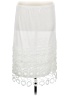 Assorted Brands Solid White Casual Skirt Size M - photo 1