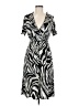 En Focus Studio Animal Print Silver Casual Dress Size 8 - photo 1