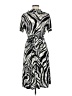 En Focus Studio Animal Print Silver Casual Dress Size 8 - photo 2