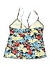 Lands' End Floral Blue Swimsuit Top Size 8 - photo 2