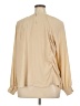 Ann Taylor 100% Polyester Tan Long Sleeve Blouse Size XL (petite) - photo 2