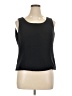 Kasper 100% Polyester Black Sleeveless Top Size 16 - photo 1