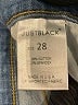 Just Black Hearts Blue Jeans Size 28 waist - photo 5
