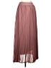 Unbranded 100% Polyester Solid Burgundy Tan Formal Skirt Size M - photo 1