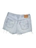 Levi's 100% Cotton Blue Denim Shorts Size 29 waist - photo 2