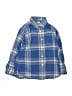 Crewcuts 100% Cotton Plaid Blue Long Sleeve Button-Down Shirt Size 4 - 5 - photo 1