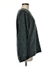 Lou & Grey Animal Print Green Pullover Sweater Size M - photo 4