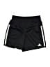 Adidas 100% Polyester Stripes Black Athletic Shorts Size 6 - photo 2