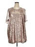 CAPSULE Metallic Silver Cocktail Dress Size 24 - 26 - photo 1
