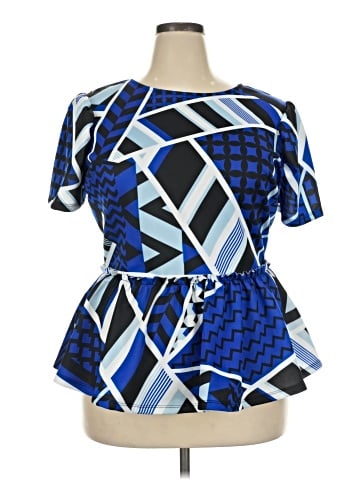 Ashley Stewart Short Sleeve Blouse (view 1)