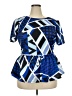 Ashley Stewart Blue Short Sleeve Blouse Size 18 - 20 Plus - photo 1