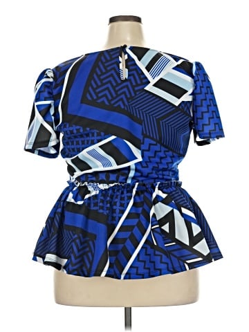 Ashley Stewart Short Sleeve Blouse (view 2)