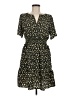 Unbranded 100% Polyester Print Black Casual Dress Size M - photo 1