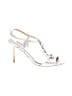 Badgley Mischka Silver Sandals Size 9 - photo 1