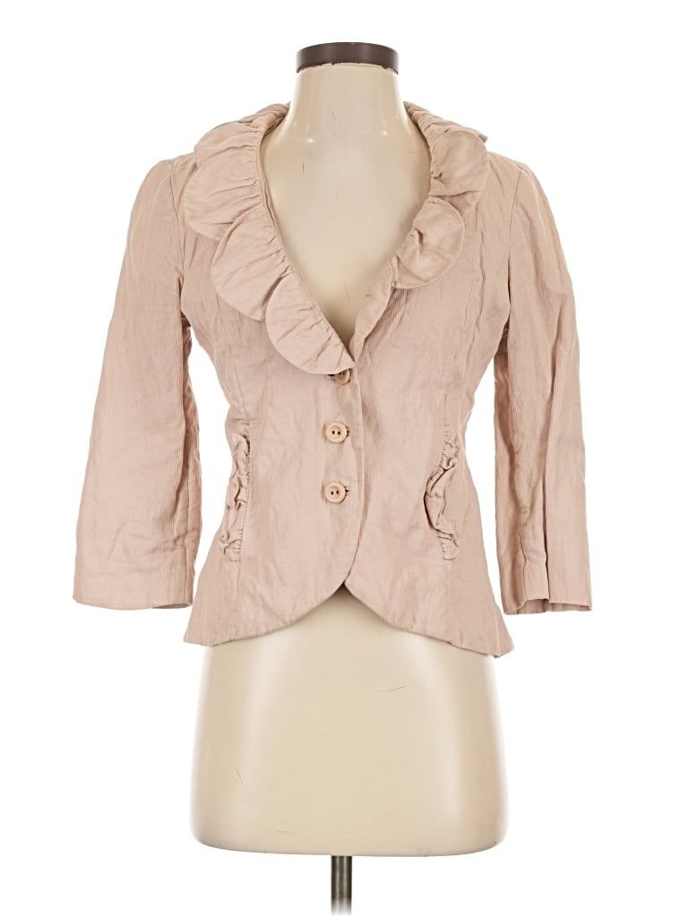 Pre-owned Cabi Blazer Jacket In Tan