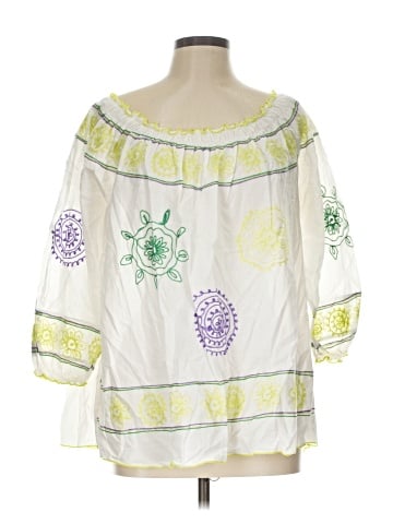 Ninety 3/4 Sleeve Blouse (view 1)