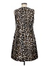 J.Crew 100% Polyester Animal Print Brown Cocktail Dress Size 6 - photo 2