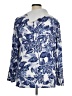Chico's Floral Blue Pullover Sweater Size XL (3) - photo 2