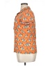 J. McLaughlin Orange Short Sleeve Blouse Size XL - photo 5