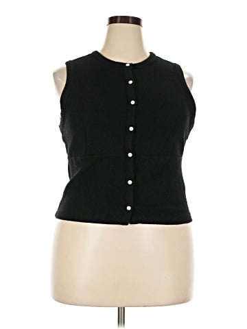 Madewell Split-Crewneck Cardigan Tank (view 1)