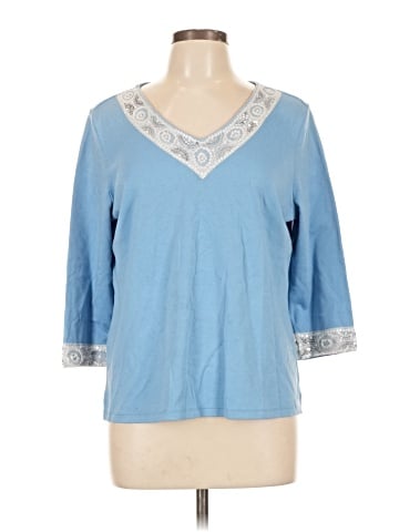 Draper's & Damon's 3/4 Sleeve Top (view 1)