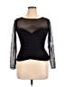 JS Collections Black 3/4 Sleeve Top Size 14 - photo 1