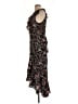 Max Studio Floral Black Cocktail Dress Size L - photo 5