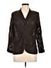 Obstinee 100% Polyester Brown Blazer Size 12 - photo 1