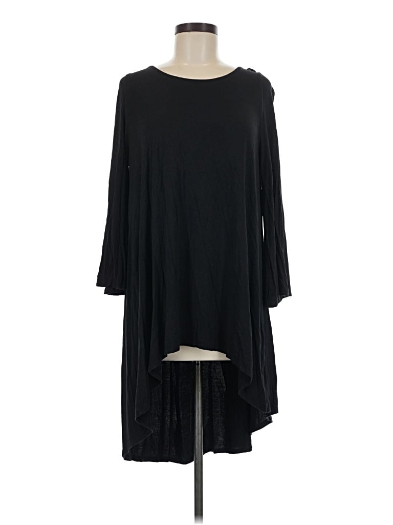 Pre-owned Piko 3/4 Sleeve Top Black One Shoulder Neckline Tops