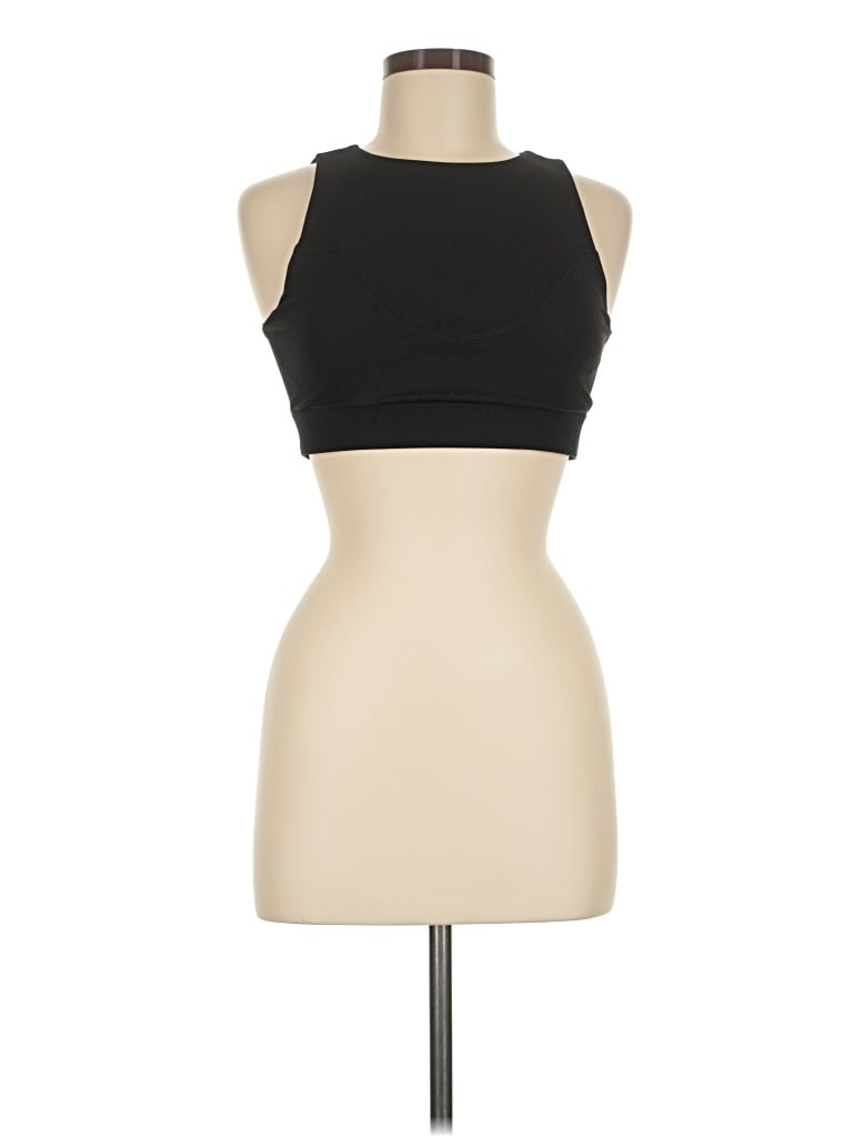 Pre-owned Halfdays Tank Top Black Halter Neckline Tops